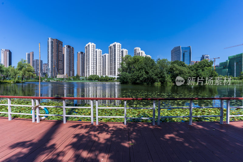 武汉武昌区内沙湖公园风景