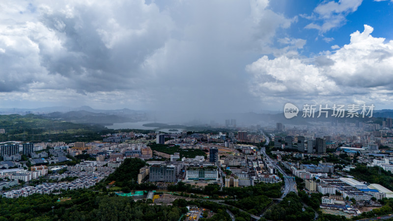 深圳暴雨航拍图