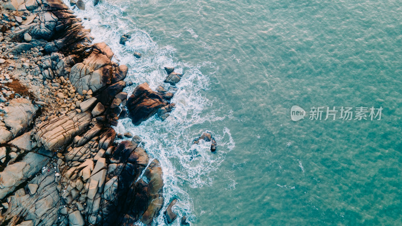 礁石海滩大海海边