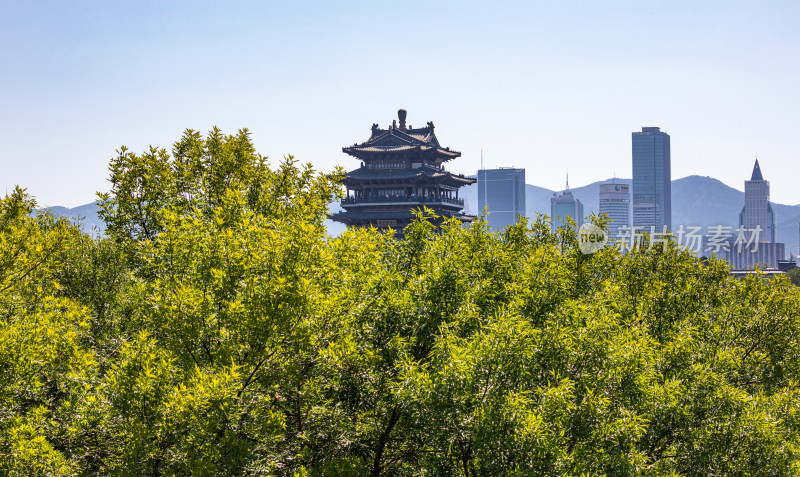 济南大明湖超然楼城市建筑景观