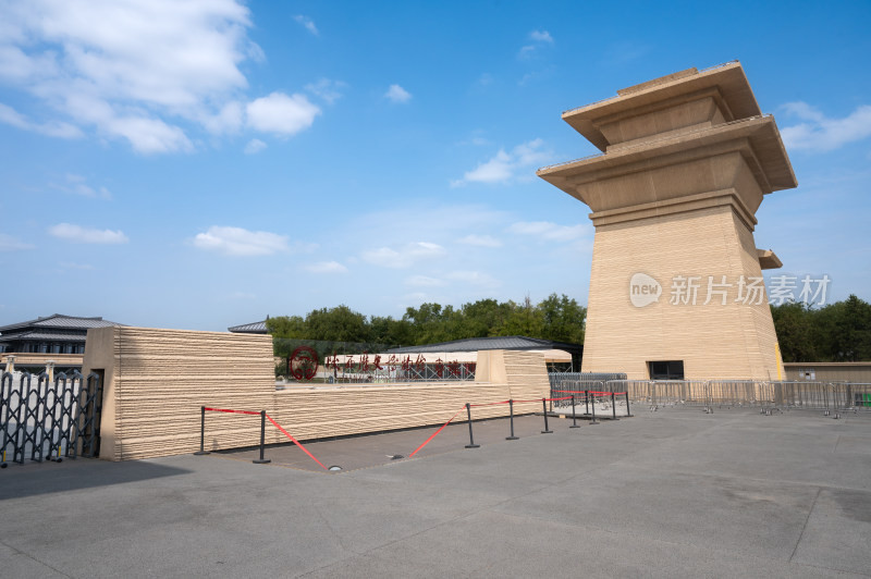 陕西历史博物馆秦汉馆展馆秦汉风格建筑外观