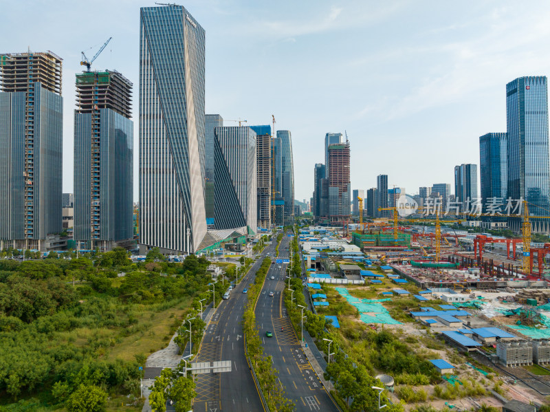 城市道路及在建的城际铁路