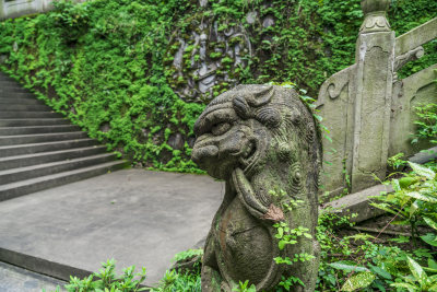 杭州凤凰山万松书院风景