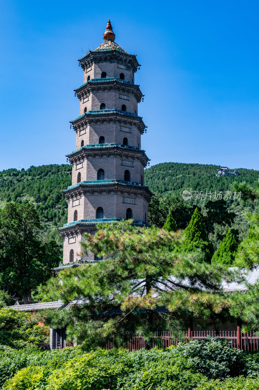 山西太原晋祠景区晋祠博物馆景点景观