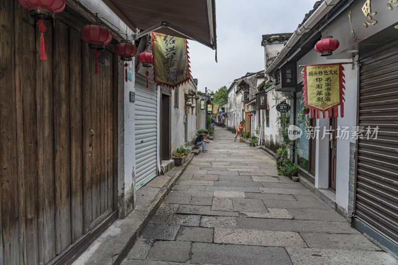 绍兴仓桥直街江南水乡风景