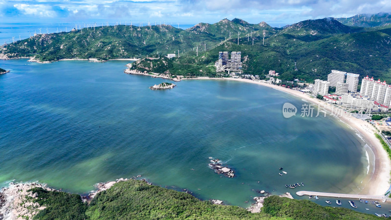 广东南澳岛大海海洋青澳湾航拍