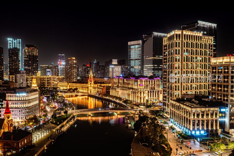 上海外滩城市夜景