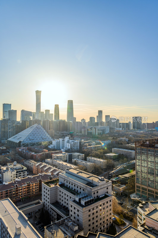 中国北京朝阳区城市建筑群