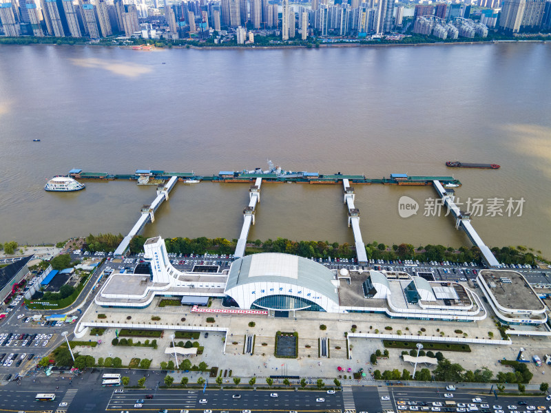 湖北武汉城市风光航拍摄影图