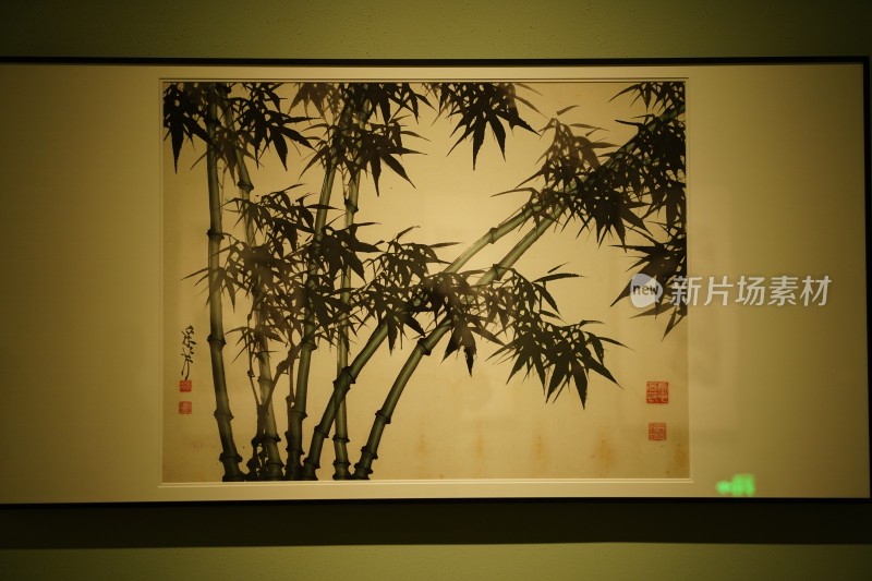 四川成都市天府美术馆展览的珍贵艺术字画