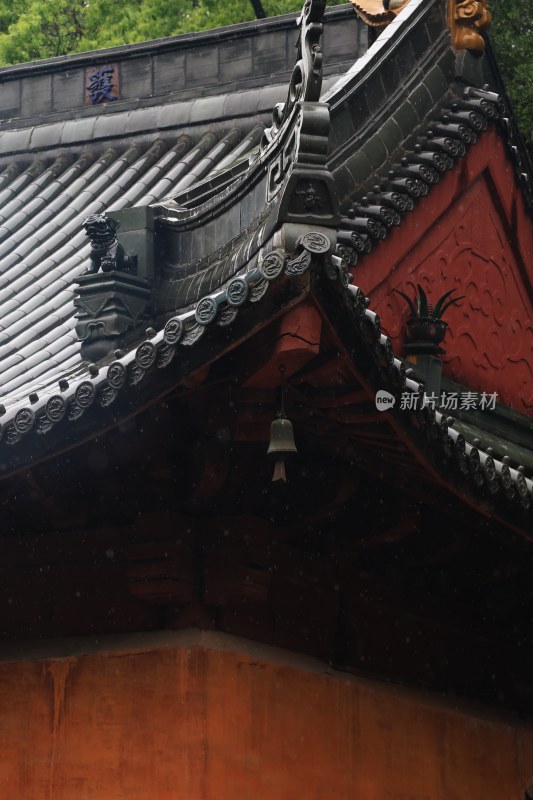 中式古建筑屋檐特写