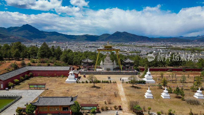 云南丽江金塔景区4A景区航拍