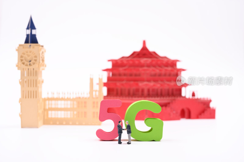 5G全球通讯技术背景素材