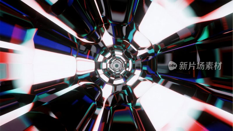 抽象科技感隧道空间画面