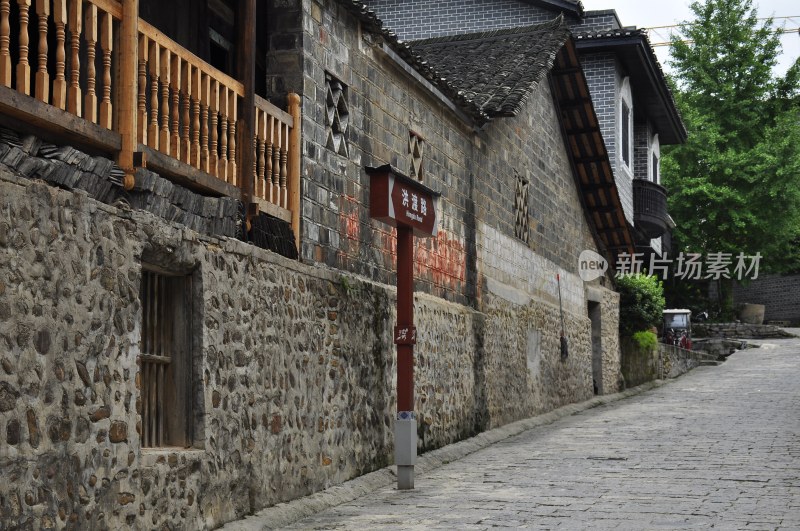 风景名胜  古城街道 湘西边城