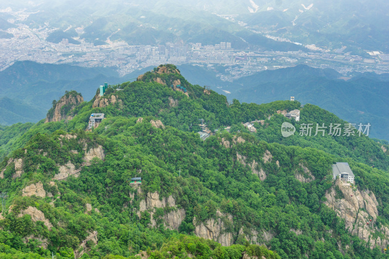 河南洛阳市栾川县5A景区老君山十里画廊景观