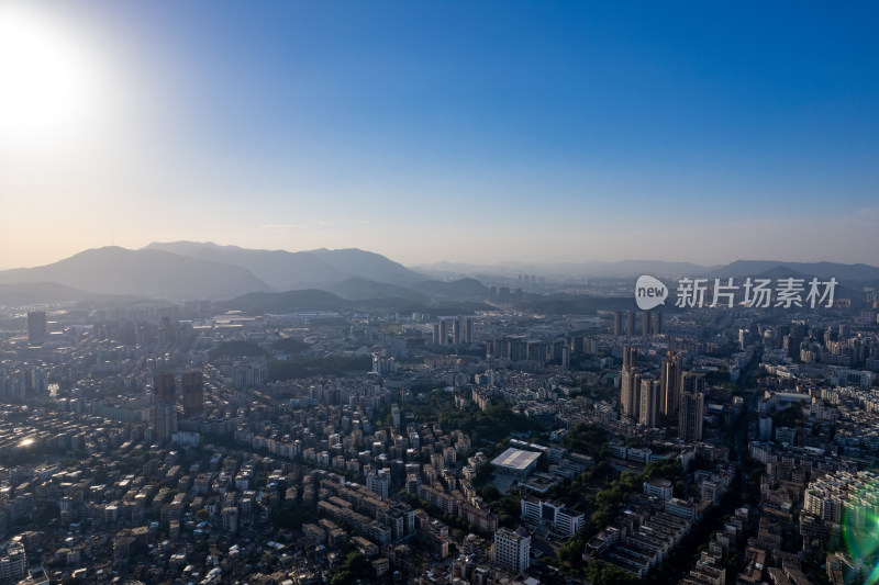 广东江门城市建设大景航拍摄影图