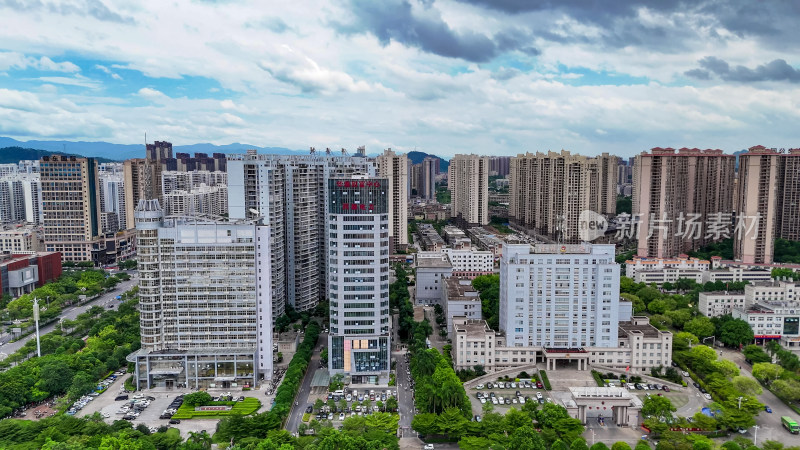 玉林新城区城市建设航拍图