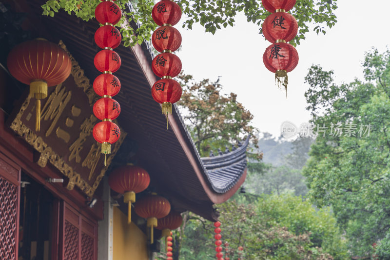 杭州飞来峰景区上天竺法喜禅寺古建筑