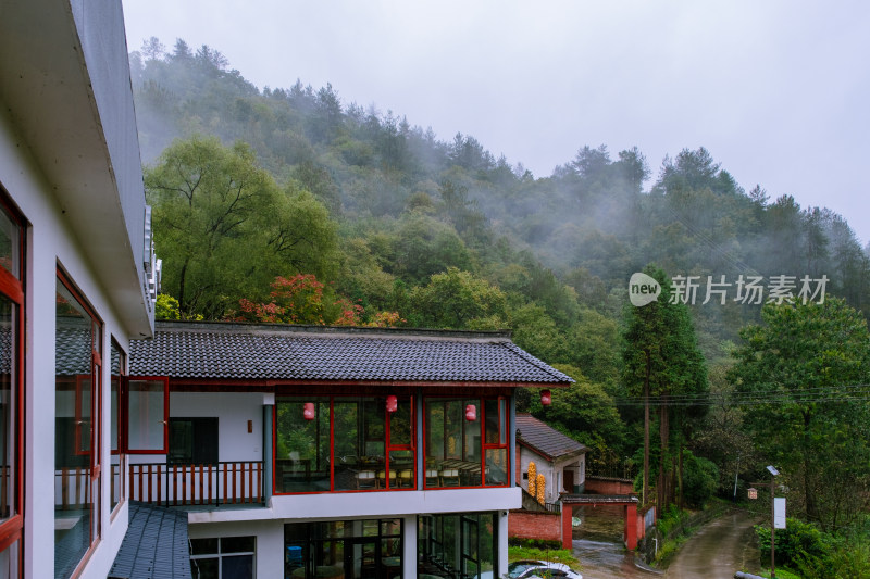 汉中留坝火烧店镇秦岭深处的山村田园风光