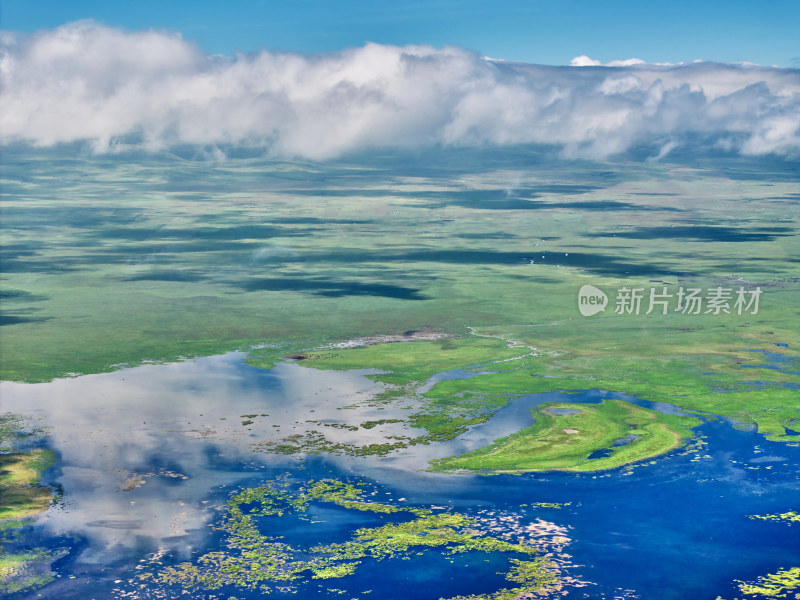 甘肃尕海湖美景