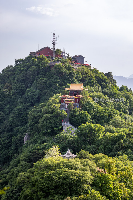 西安秦岭终南山南五台自然风光景点景观