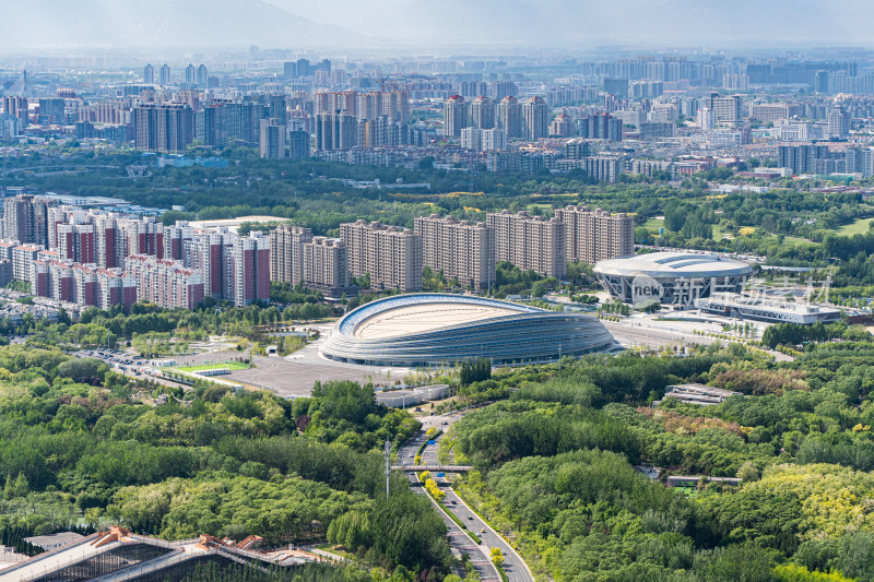 北京城市建筑群国家速滑馆