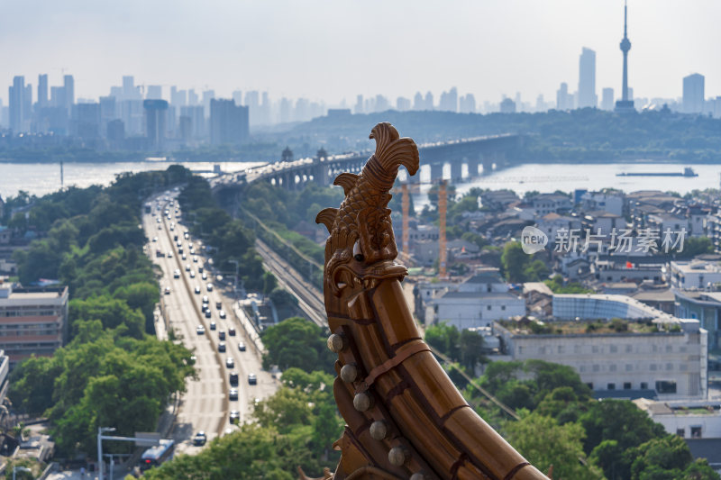 武汉武昌区黄鹤楼公园风景