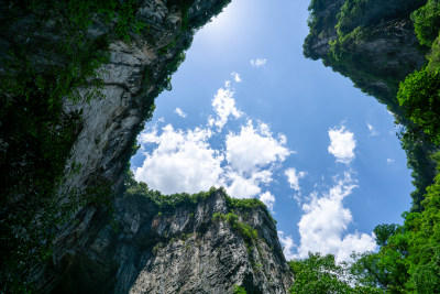 重庆武隆后坪乡天坑群景观