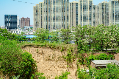 黄土高原上的城市，陕西渭南城市风光