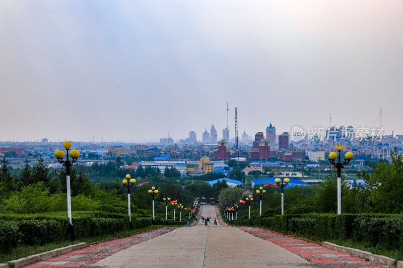 满洲里市全景