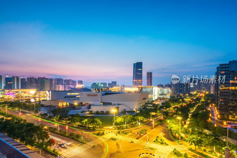 珠海金湾华发商都夜景