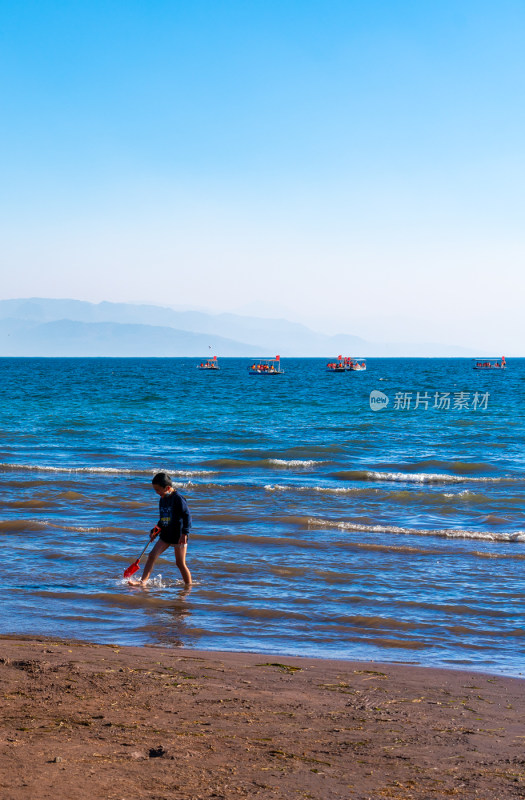 云南抚仙湖旅游美景漂亮