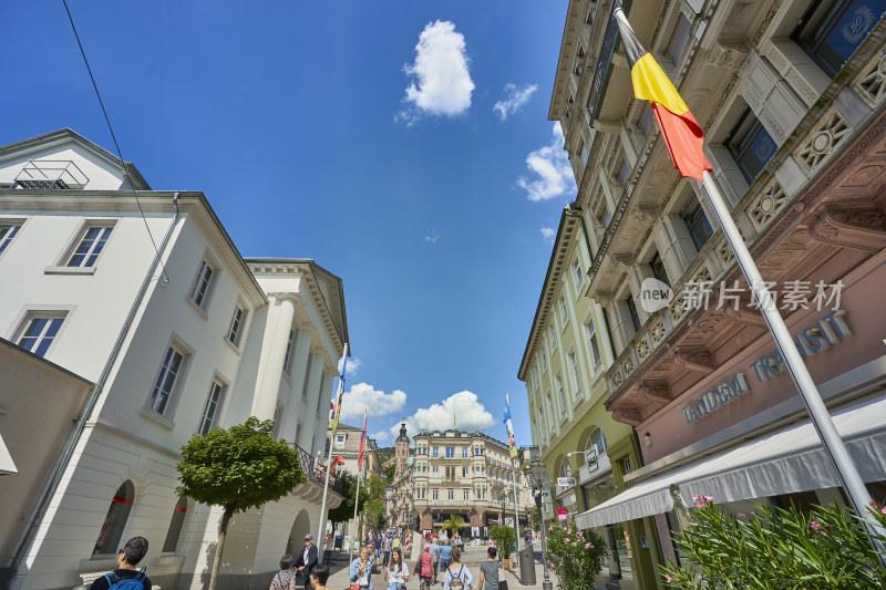 欧洲德国巴登巴登街景