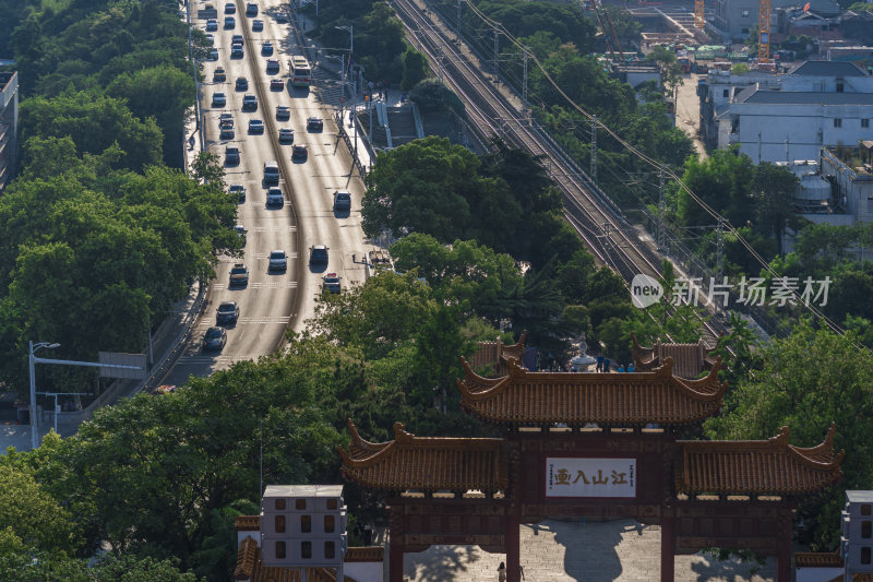 武汉武昌区黄鹤楼公园风景