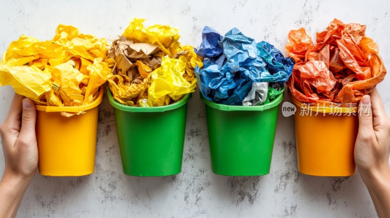 多彩垃圾桶垃圾分类