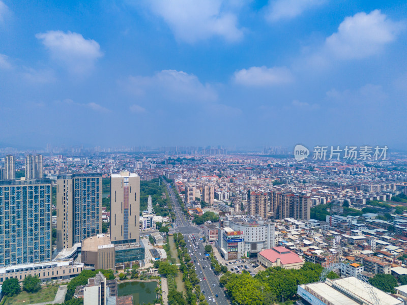 福建泉州城市风光建筑航拍图