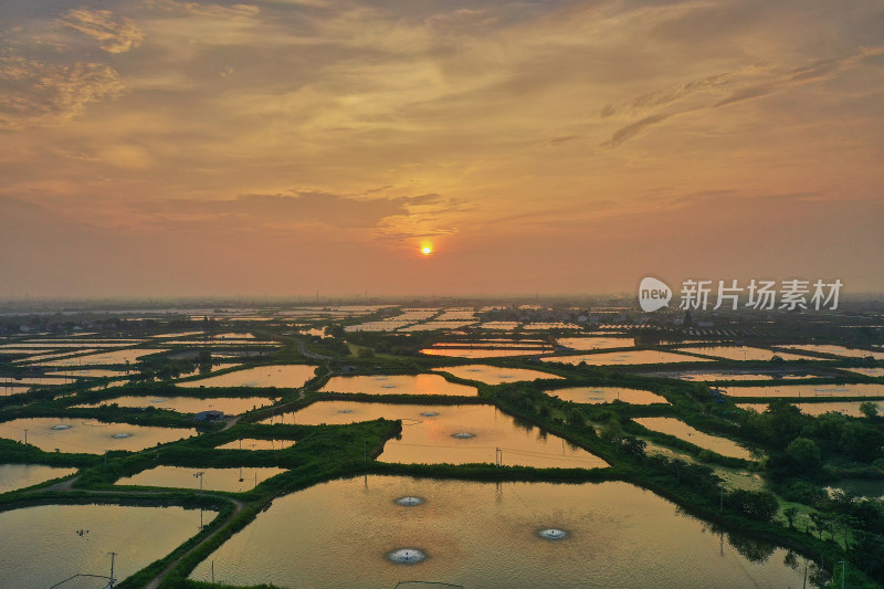 浙江湖州南浔和孚镇风光