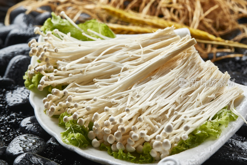 烤肉食材金针菇