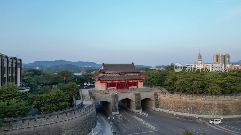 航拍惠州朝京门