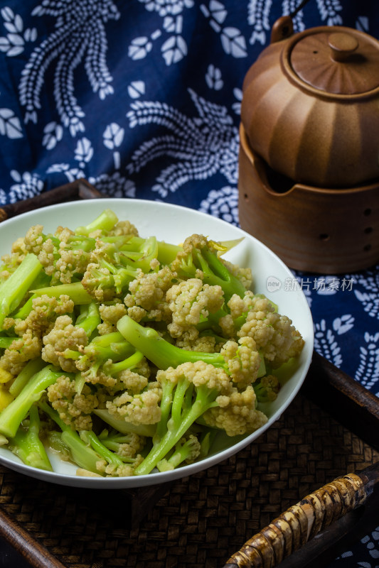 中式美食炒菜西蓝花