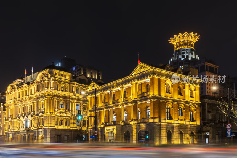 上海轮船招商局建筑夜景