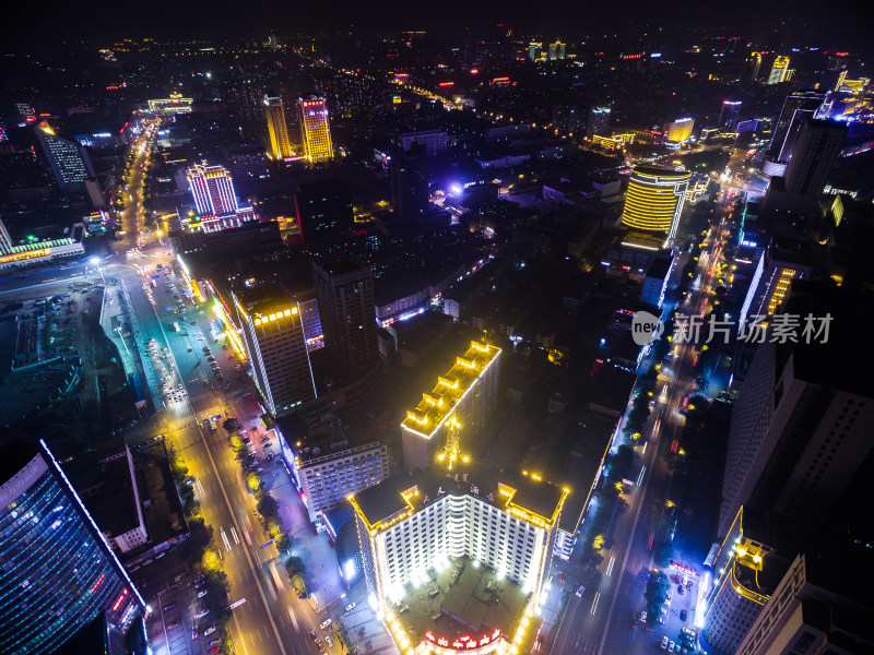 内蒙古呼和浩特城市夜景