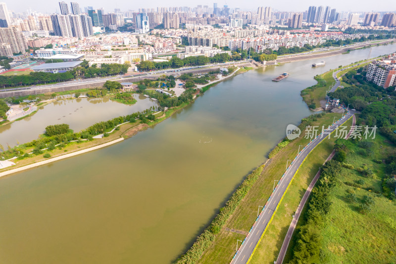 广东佛山城市风光航拍摄影图