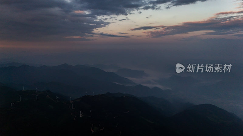 浙江台州括苍山日出云海