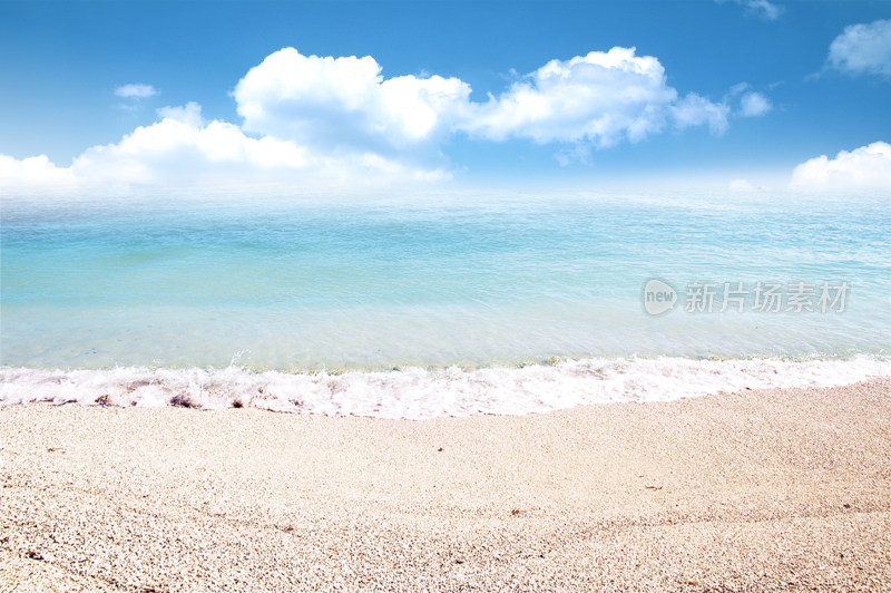 海滩沙滩海岸线