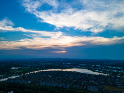 湖南常德桃花源 A景区航拍