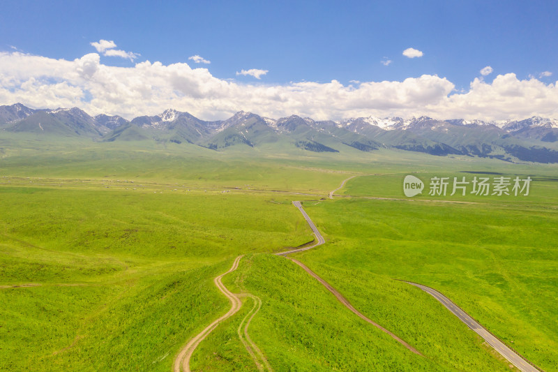 中国新疆伊犁那拉提草原自然风景