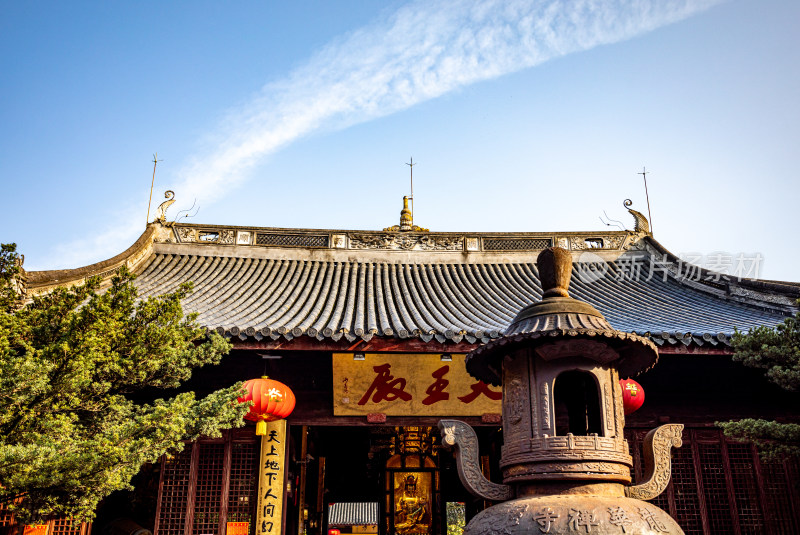 上海徐汇龙华寺自然建筑景观龙华寺塔