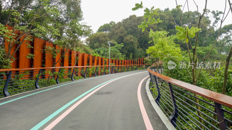 山间蜿蜒的彩色道路